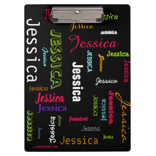 Carpeta De Pinza Neón brillante personalizado del collage conocido