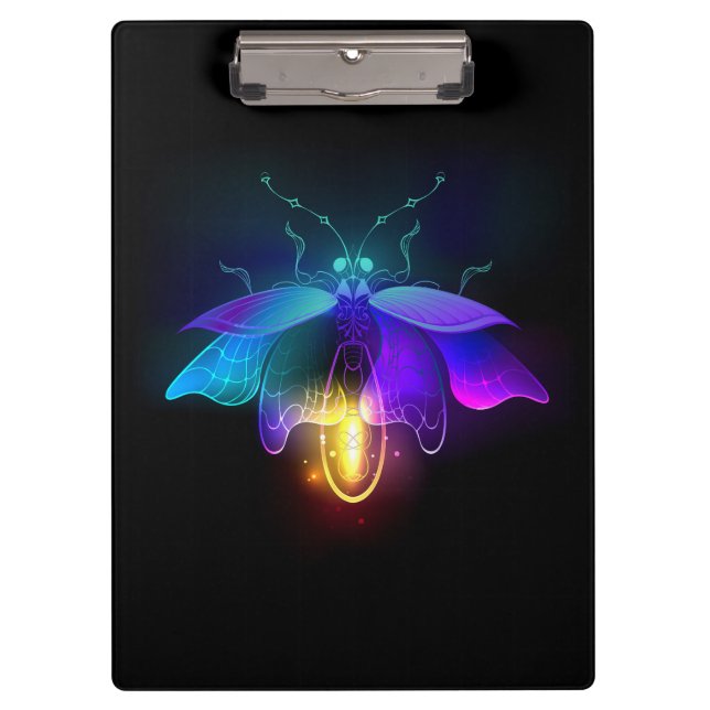 Carpeta De Pinza Neon Firefly en negro (Anverso)