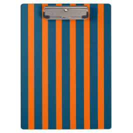 Carpeta De Pinza Neon Sunset Naranja y Ocean Blue Guay Striping