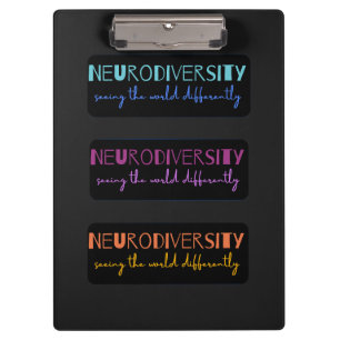 Carpeta De Pinza Neurodiversidad colorida