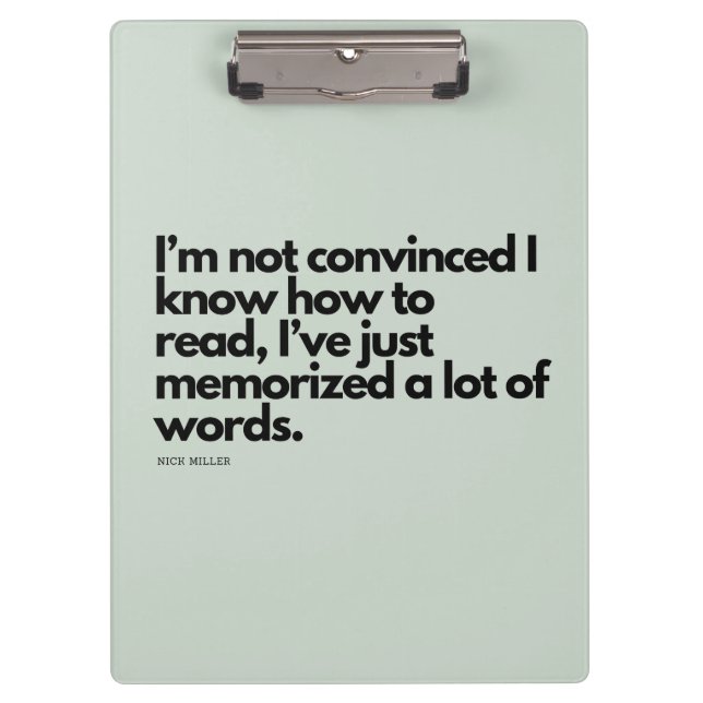 Carpeta De Pinza Nick Miller Quote (Anverso)