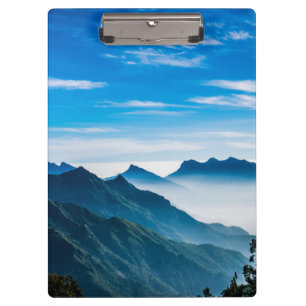 Carpeta De Pinza Niebla de la montaña de la mañana