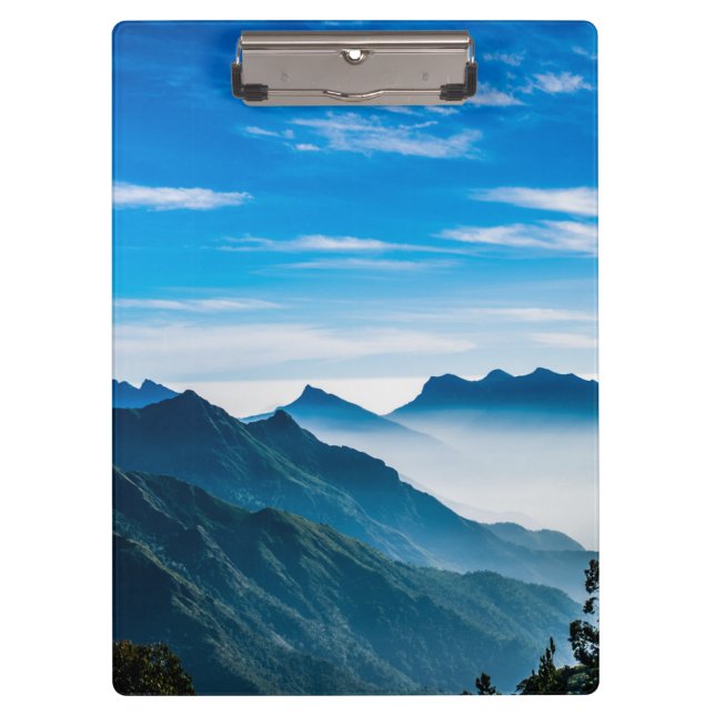 Carpeta De Pinza Niebla de la montaña de la mañana (Anverso)