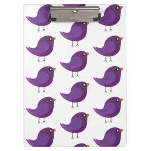 Carpeta De Pinza Niños adorables pájaros