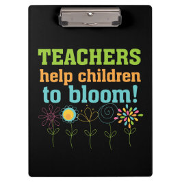 Carpeta De Pinza Niños de la ayuda de los profesores a florecer
