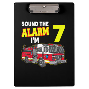 Carpeta De Pinza Niños Sonan Alarma Im 7 Niños Bomberos Camiones