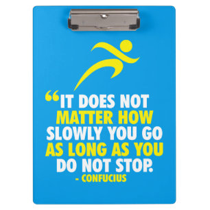 Carpeta De Pinza NO DETENGAS. Motivación de entrenamiento de marató