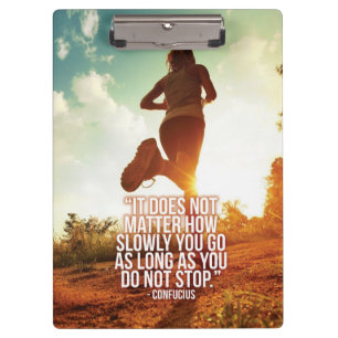 Carpeta De Pinza NO DETENGAS. Motivación de entrenamiento de marató