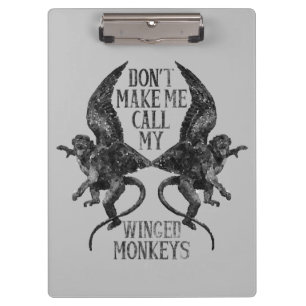Carpeta De Pinza No me hagas llamar a mis monos alados™