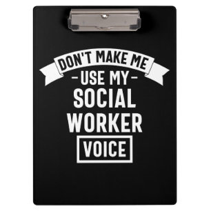 Carpeta De Pinza No me hagas usar mi voz de trabajador social