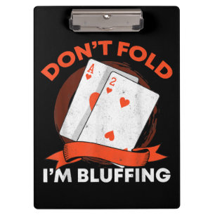 Carpeta De Pinza No Me Olvides Del Ace Deuce Gracioso Casino Poker