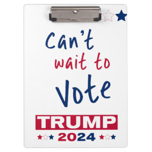 Carpeta De Pinza No puedo esperar para votar TRUMP 2024
