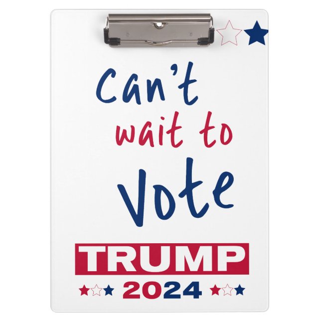 Carpeta De Pinza No puedo esperar para votar TRUMP 2024 (Anverso)