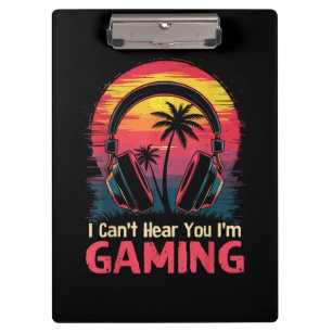 Carpeta De Pinza No puedo oírte estoy jugando videojuegos divertido