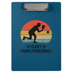Carpeta De Pinza No puedo tener pickleball, Pickleball Lover
