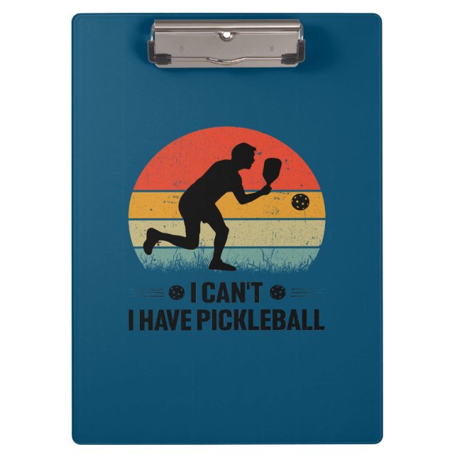 Carpeta De Pinza No puedo tener pickleball, Pickleball Lover (Anverso)