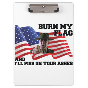 Carpeta De Pinza No queme mi bandera