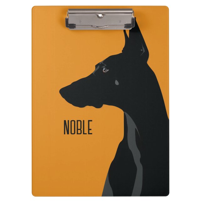 Carpeta De Pinza Noble Black Doberman (Anverso)