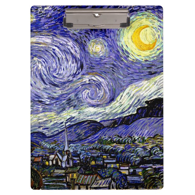Carpeta De Pinza Noche estrellada de Van Gogh, 1889 (Anverso)