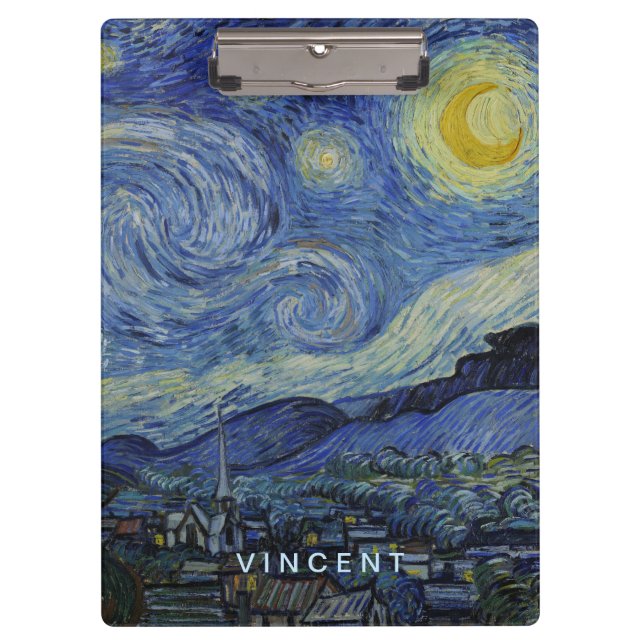 Carpeta De Pinza Noche estrellada Vincent van Gogh (Anverso)