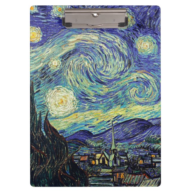 Carpeta De Pinza Noche Van Gogh Starry (Anverso)