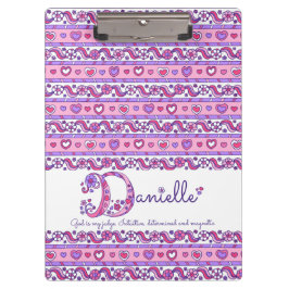 Carpeta De Pinza Nombre Danielle que significa letra de doodle D