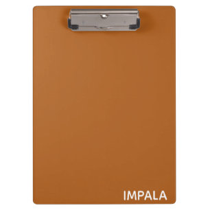 Carpeta De Pinza Nombre de color marrón de Impala