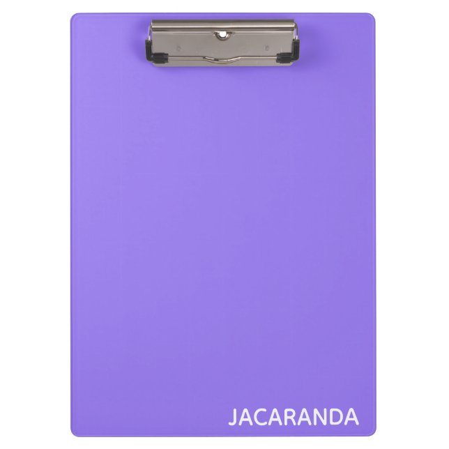 Carpeta De Pinza Nombre de color púrpura de Jacaranda (Anverso)