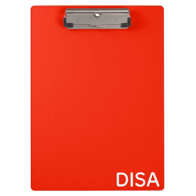 Carpeta De Pinza Nombre de color rojo de Disa (Anverso)