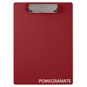 Carpeta De Pinza Nombre de color rojo granado