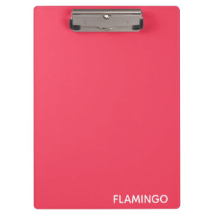 Carpeta De Pinza Nombre de color rosa flamenco