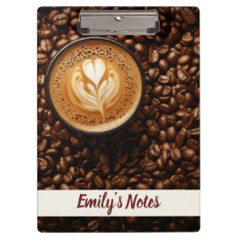Carpeta De Pinza Nombre de hora del café