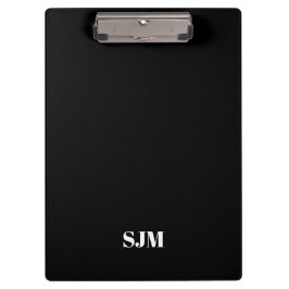 Carpeta De Pinza Nombre de las iniciales del monograma del Personal