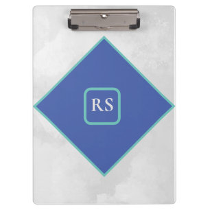 Carpeta De Pinza Nombre de logotipo en forma de diamante mármol bla