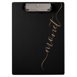 Carpeta De Pinza Nombre de script manuscrito simple personalizado