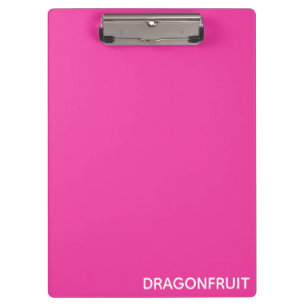 Carpeta De Pinza Nombre del color rosa de la fruta de la bebida