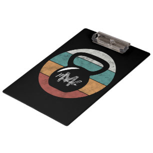 Carpeta De Pinza Nombre del monograma del personalizado del timbre 