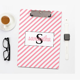 Carpeta De Pinza Nombre del monograma inicial