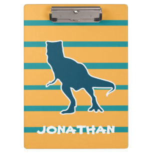 Carpeta De Pinza Nombre personalizado de la figura T-rex del person