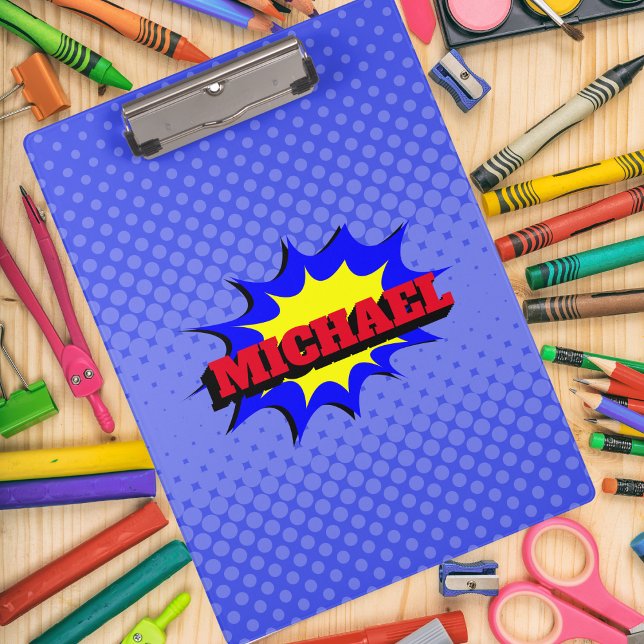 Carpeta De Pinza Nombre personalizado de libro de historietas para  (Subido por el creador)