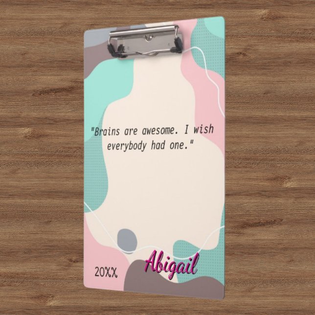 Carpeta De Pinza Nombre personalizado Escuela de oficina de Ondas P (Subido por el creador)