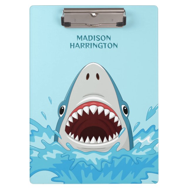 Carpeta De Pinza Nombre personalizado Guay Shark (Anverso)