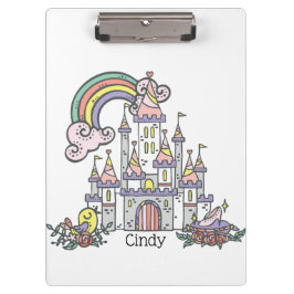 Carpeta De Pinza Nombre personalizado Princess Castle