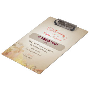 Carpeta De Pinza Nombre personalizado y monja de año, 60º aniversar
