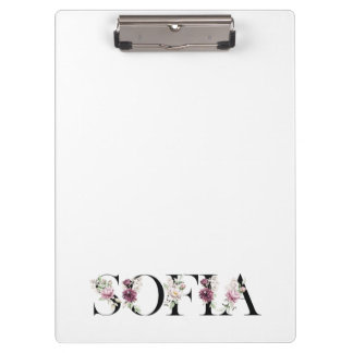 Carpeta De Pinza Nombre Sofía. Mi nombre es Sofía.