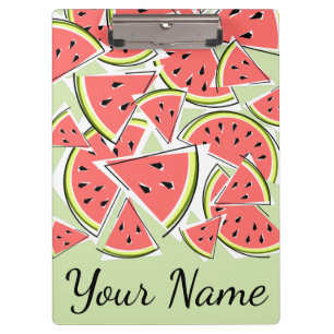 Carpeta De Pinza Nombre verde de la sandía