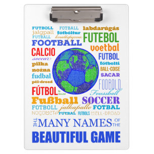 Carpeta De Pinza Nombres de fútbol o de fútbol