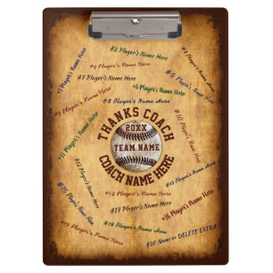 Carpeta De Pinza Nombres personalizados del jugador del tablero del