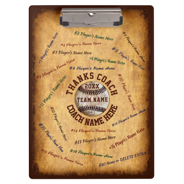 Carpeta De Pinza Nombres personalizados del jugador del tablero del (Anverso)