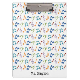 Carpeta De Pinza Notas de la música del arco iris